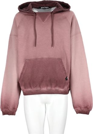 Palm Angels Brown Gradient Graphic Kangaroo Pocket Sweatshirt