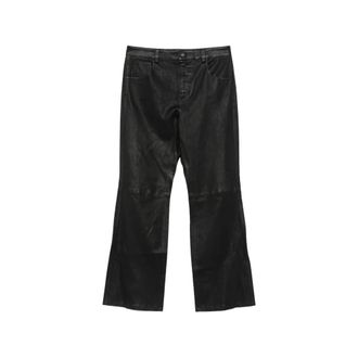Amiri Heren, Broeken, Zwart, Maat: 2XL Leer