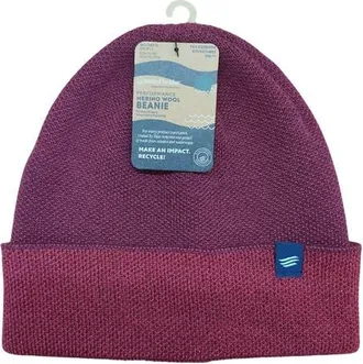 United By Blue The Essential Merino Marled Beanie in Burgundy at Nordstrom