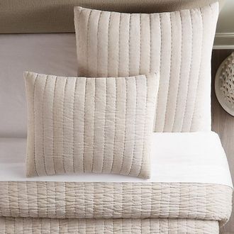 Ballard Designs Tabitha Channel Stitched Quilted Sham - Standard - Ballard Designs