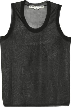 Comme Des Gar&ccedil;ons Su&eacute;ter sin mangas con cuello redondo - Tops - Mujer - Negro - M