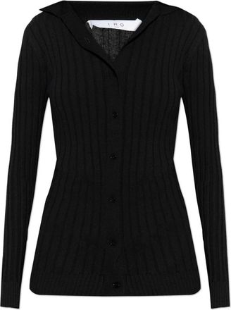 Iro Cardigan Leonise - Dames - Vesten - Zwart - M - Wol - Truien & Vesten