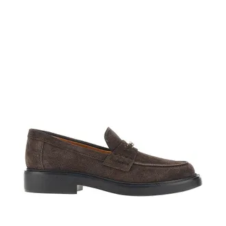 Tod's Suede leather loafers with logo Woman 36