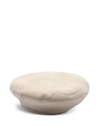 Herm&egrave;s 2010s Saint Honore beret - women - Wool/Polyester - One Size - Neutrals