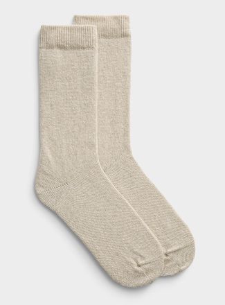 Bleuforêt Womens Solid wool-cashmere sock