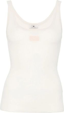 Elisabetta Franchi Mujer, Camisetas, Blanco, Talla: S