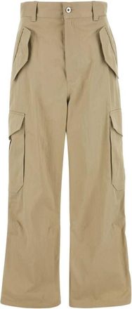 Bottega Veneta Beige Wide Leg Cargo Pant