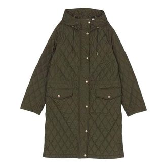 Burberry (WMNS) Burberry Hillgate Quilted Coat Green 81103241