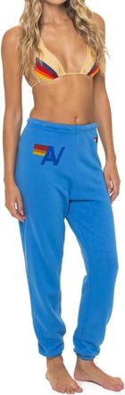 Aviator Nation Logo Sweatpants In Cobalt