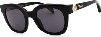 Chopard Grey Oval Ladies Sunglasses SCH335S 0700 52
