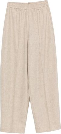 Fabiana Filippi Elasticated-waistband Wide-leg Trousers