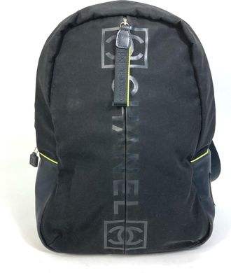 Chanel Black Cloth Backpack (Pre-Owned)