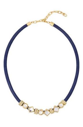 Saachi Glam Accent Collar Necklace in Navy at Nordstrom Rack