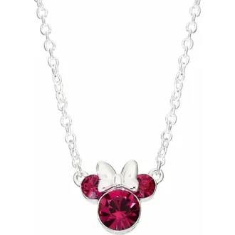 Disney Minnie Mouse Birthstone Jewelry in Fuchsa at Nordstrom
