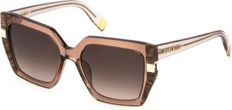Furla SFU818 0805 Mens Sunglasses Brown Size 55