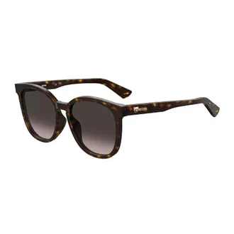 Moschino Square Full Rim Sunglasses - Havana