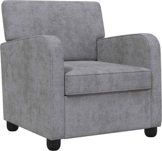 vidaXL Sill&oacute;n Gris Claro Chenilla Vidaxl