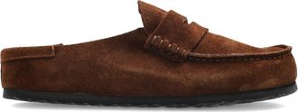 Birkenstock Caraffa Birkenstock Naples Avvolta, Pelle Scamosciata