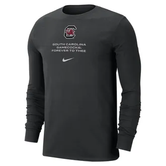 Nike Mens College (South Carolina Gamecocks) Dri-FIT Long-Sleeve T-Shirt in Black | M12844P147SCAR-BLK