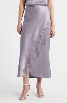 BOSS Lace Trim Midi Skirt in Lt Past/pr at Nordstrom Rack, Size 10