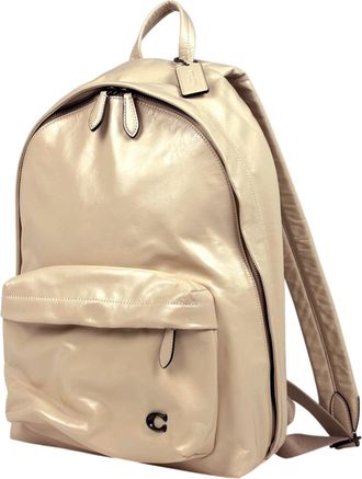 Coach Ivory Leather Backpack (Pre-Owned)