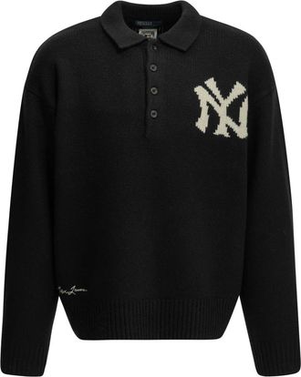 Polo Ralph Lauren Yankees Polo Sweater - Heren - Truien - Zwart - Maat: XL Wol