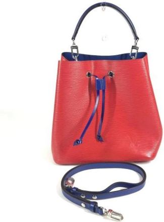 Louis Vuitton Pre-owned Bucket Bag - Dames - Vintage Tas - Rood - ONE Size - Leer - Vintage