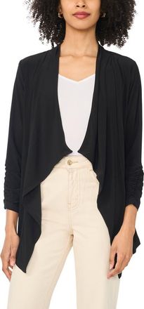 Chaus Waterfall Cardigan in Rich Black at Nordstrom, Size X-Large