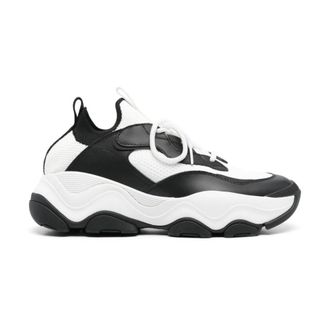 Michael Kors Sneakers, male, Black, 7 UK, Black Knit Trainer Flats