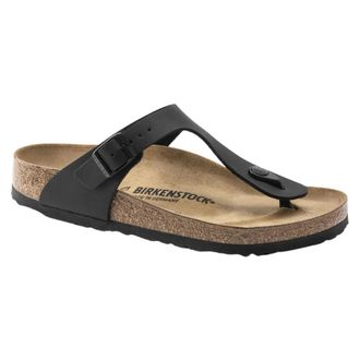 Birkenstock Schoenen, Dames, Zwart, 39 EU, Leer, Gizeh Sandalen