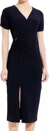 Joseph Ribkoff Wrap Dress In Midnight Blue