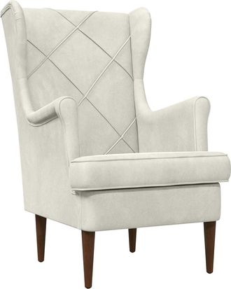 vidaXL Sill&oacute;n Crema Terciopelo Vidaxl