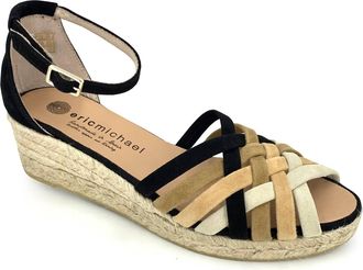 Eric Michael Womens Colleen Espadrille In Black/multi