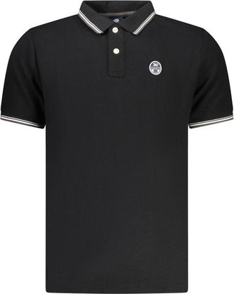 North Sails Zwarte Katoenen Poloshirt voor Mannen