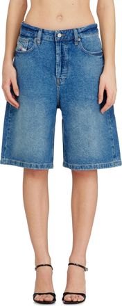 Diesel Shorts in clean-washed denim - Shorts - Woman - Blue
