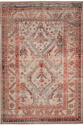 Kukoon Neutral Terracotta Beige Vintage Distressed Washable Living Room Area Rug | Size: 200 cm x 290 cm