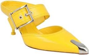 Alexander McQueen Punk Mule in Pop Yellow Silver at Nordstrom Rack, Size 7Us / 37Eu