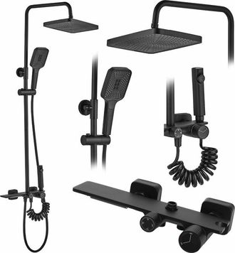 Rea Rea - Conjunto De Ducha Helix Black