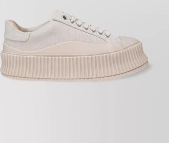 Jil Sander leather low top sneakers