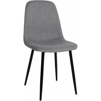 Clp Silla De Comedor Napier Gris Tela