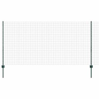 Berkfield Home Euro Fence with 11 U Posts Green 1, 2x25 m Steel