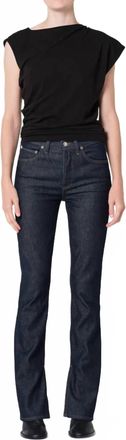 A Gold E Ingram Split Skinny Jean In Rinse