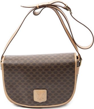 Celine Pre-owned Womens Flap Crossbody Shoulder Bag - Brown - One Size