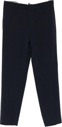 Pantaloni Torino Blue Formal Solid Pants