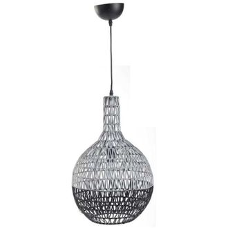 Wanderlust Deco Wanderlust Deco - L&aacute;mpara De Techo De Metal Y Rattan 33x33x53.5/120