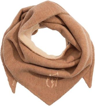 Polo Ralph Lauren Polo Player Wool Triangle Wrap in Cream/Camel at Nordstrom
