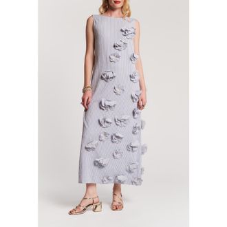 Frances Valentine Origami Dress Seersucker in Blue/white at Nordstrom, Size X-Small