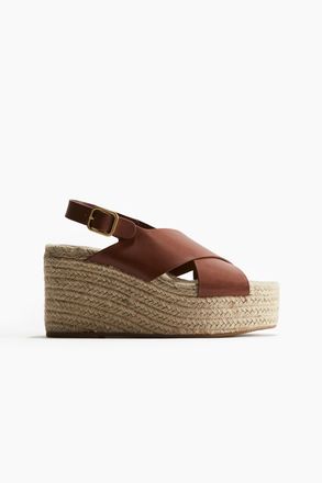 H&M Espadrilles mit Keilabsatz - Braun