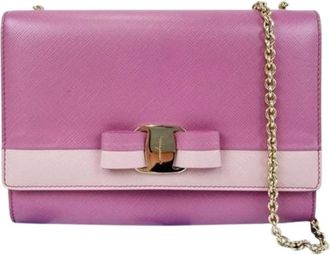 Ferragamo Pre-owned Cross Body Bags, female, Pink, Size: ONE SIZE Pre-owned Shoulder Bag