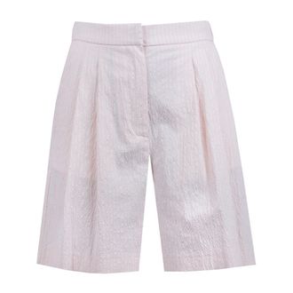 ottod'Ame Casual Shorts, female, Pink, Size: XS Textured Striped Shorts